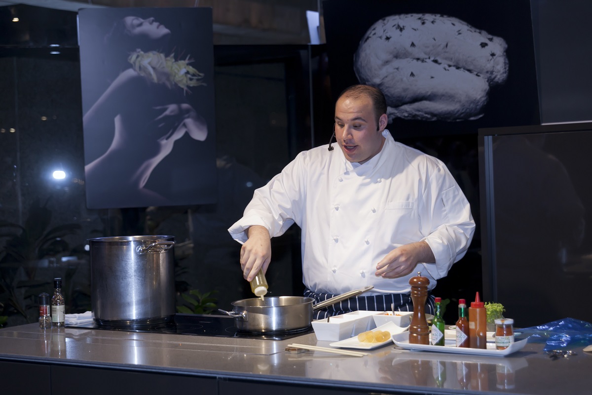 LKF Wines cooking demonstration